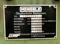 Cizalla guillotina hidráulica GWF MENGELE S10-3000 1988-Foto 4